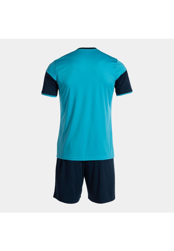 Zestaw Sportowy Unisex Joma Danubio III - Turquoise/Navy Oddychający. Kolor: niebieski. Materiał: dresówka. Sport: piłka nożna