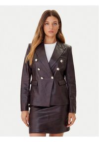 JOOP! Marynarka 58 254J58Jaidyn 30048908 Brązowy Slim Fit. Kolor: brązowy. Materiał: skóra