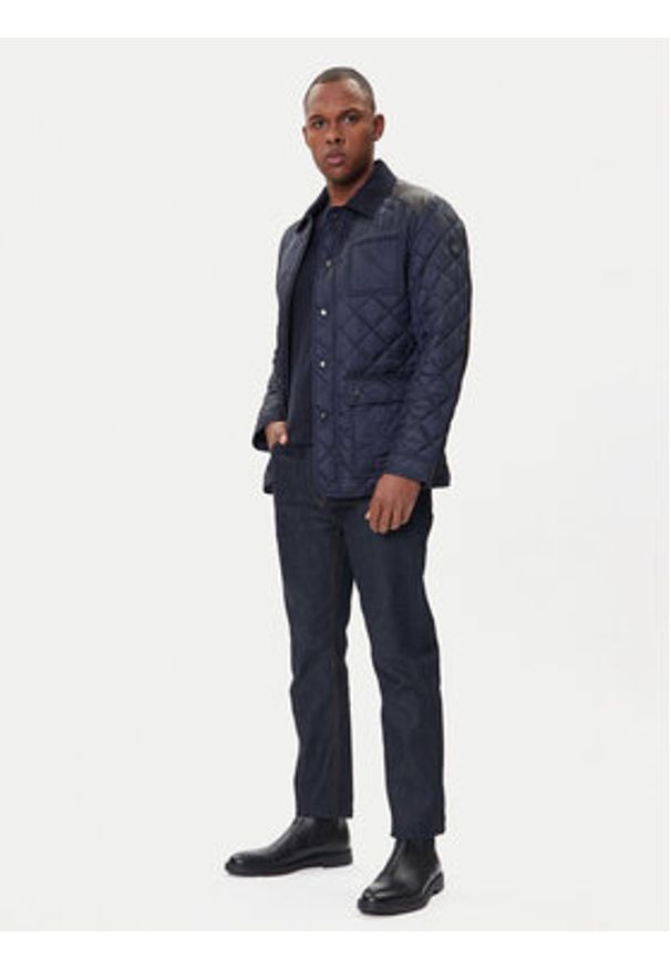 Milestone Kurtka przejściowa MSSantos 530400 60655 Granatowy Regular Fit. Kolor: niebieski. Materiał: syntetyk