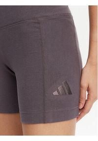 Adidas - adidas Kolarki ALL SZN Rib JJ1233 Szary Slim Fit. Kolor: szary. Materiał: wiskoza #4