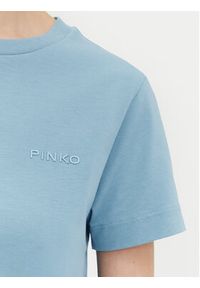 Pinko - PINKO T-Shirt Start 101752 Niebieski Regular Fit. Kolor: niebieski. Materiał: bawełna #4