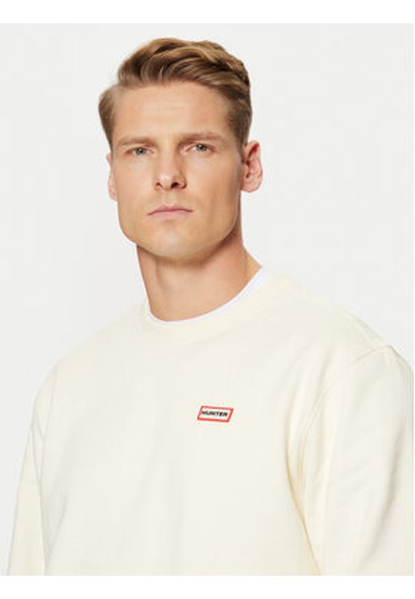 Hunter Bluza Victor HARM0040242 Écru Regular Fit. Materiał: bawełna