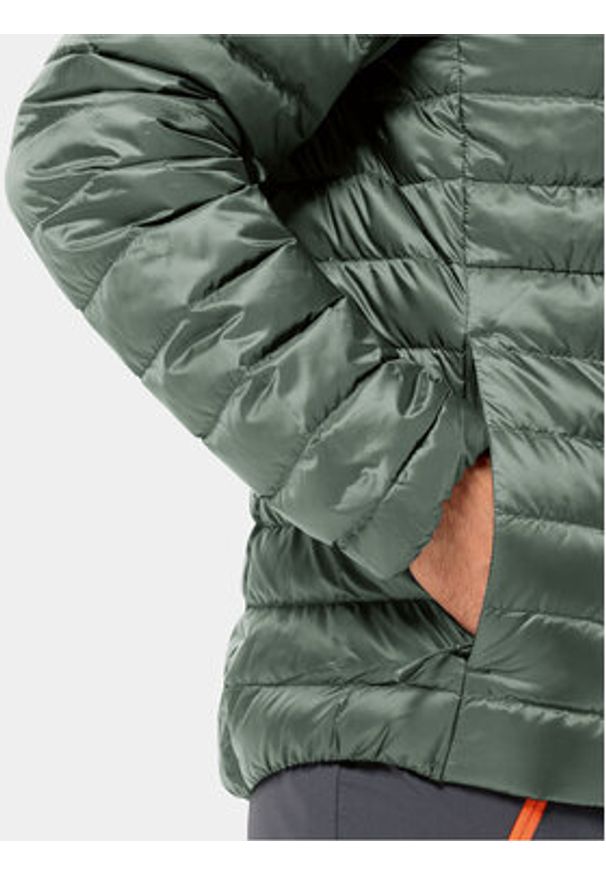 Jack Wolfskin Kurtka puchowa Pilvi Down Jkt 1207701 Zielony Regular Fit. Kolor: zielony. Materiał: syntetyk