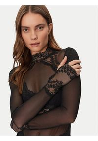 Hunkemöller Body Daisy 300243 Czarny Slim Fit. Kolor: czarny. Materiał: syntetyk