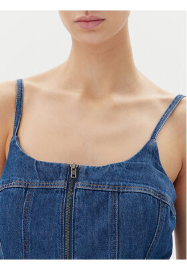 Levi's® Kombinezon Bustier 001WC-0003 Niebieski Slim Fit. Kolor: niebieski. Materiał: bawełna, jeans