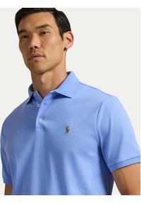 Polo Ralph Lauren Polo 710704319165 Błękitny Slim Fit. Typ kołnierza: polo. Kolor: niebieski. Materiał: bawełna #4