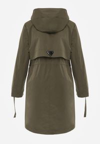 Renee - Zielona Przejściowa Kurtka Parka z Rękawami z Możliwością Podpięcia Tinarae. Okazja: na spacer. Kolor: zielony #4