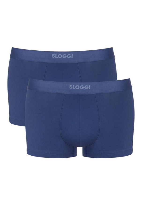 Sloggi Komplet bokserek 10222379 Niebieski. Kolor: niebieski. Materiał: bawełna