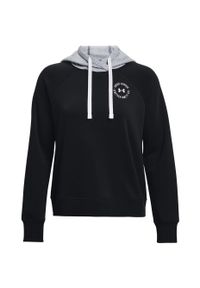 Bluza damska Under Armour Rival Fleece CB Hoodie. Kolor: wielokolorowy, szary, biały, czarny. Sport: bieganie #2