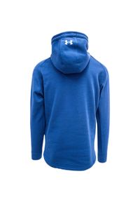 Bluza z kapturem Under Armour Ua Pjt Rock, Mężczyźni. Typ kołnierza: kaptur. Kolor: niebieski. Materiał: materiał, bawełna