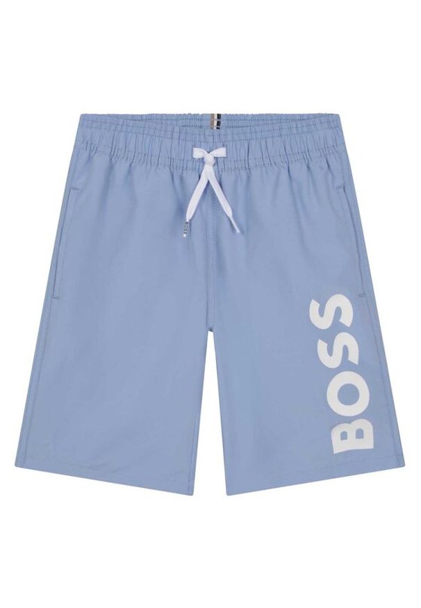BOSS - Boss Szorty kąpielowe J24846 S Niebieski Regular Fit. Kolor: niebieski. Materiał: syntetyk