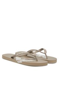 Emporio Armani Japonki XVQS08 XN746 U539 Beżowy. Kolor: beżowy #3