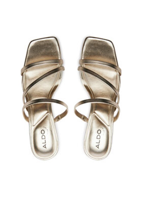 Aldo Klapki Jewella 13706602 Złoty. Kolor: złoty. Materiał: skóra
