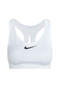Biustonosz treningowy Nike Swoosh High Support. Kolor: biały. Sport: fitness #1