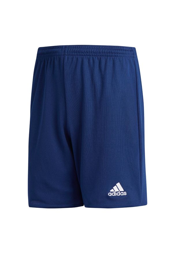 Adidas - Spodenki dla dzieci piłkarskie adidas Parma AJ5895. Materiał: materiał, poliester, skóra. Technologia: ClimaLite (Adidas). Długość: krótkie. Styl: klasyczny. Sport: piłka nożna