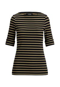 Lauren Ralph Lauren - LAUREN RALPH LAUREN Bluzka 200980044002 Czarny Slim Fit. Kolor: czarny. Materiał: bawełna