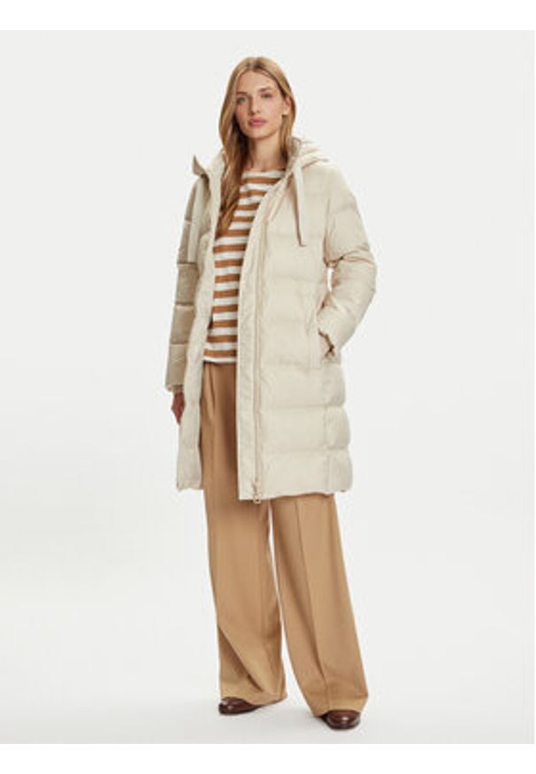 Marc O'Polo Kurtka puchowa 509 0329 71095 Beżowy Regular Fit. Typ kołnierza: polo. Kolor: beżowy. Materiał: syntetyk. Sezon: zima