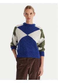 TOMMY HILFIGER - Tommy Hilfiger Sweter WW0WW47464 Kolorowy Relaxed Fit. Materiał: syntetyk. Wzór: kolorowy #1