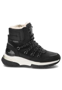 Czarne Śniegowce Mustang Ocieplane Buty Damskie. Kolor: czarny. Materiał: futro, skóra ekologiczna. Sezon: zima. Styl: elegancki #8
