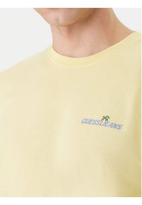 Guess Jeans T-Shirt M6GIC0 K8HM0 Żółty Regular Fit. Kolor: żółty. Materiał: bawełna #4
