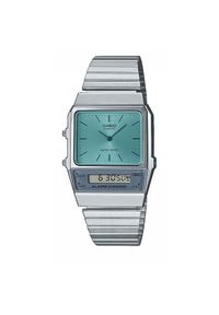 Zegarek Casio. Kolor: srebrny. Styl: vintage