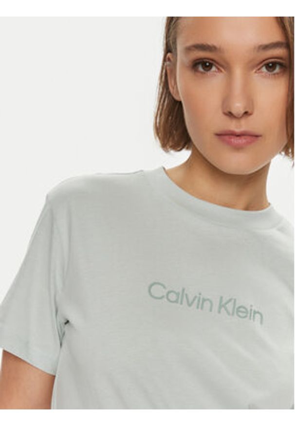 Calvin Klein T-Shirt Hero Logo K20K205448 Zielony Regular Fit. Kolor: zielony. Materiał: bawełna