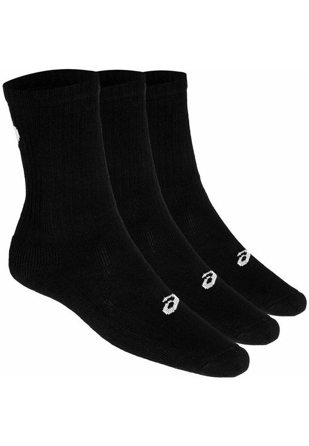 Skarpety Sportowe Asics Crew 3PPK Czarny. Kolor: biały, wielokolorowy, czarny