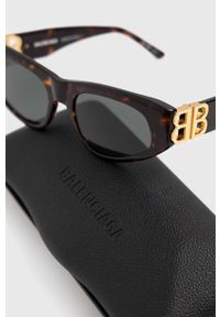 Balenciaga okulary przeciwsłoneczne damskie kolor brązowy. Kolor: brązowy #5