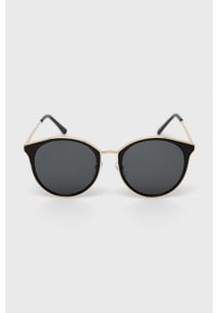 Answear Lab okulary przeciwsłoneczne damskie kolor czarny. Kształt: okrągłe. Kolor: czarny #4