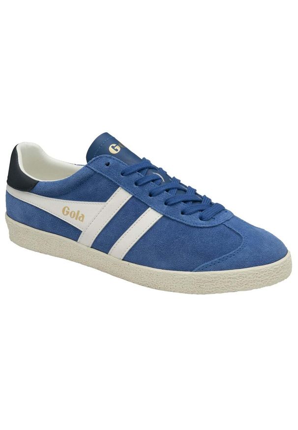 Sneakers sznurowane z zamszu Gola Medallist. Okazja: na co dzień. Zapięcie: sznurówki. Kolor: wielokolorowy, niebieski, biały. Materiał: zamsz