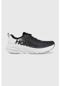 HOKA - Hoka buty Rincon 3 kolor czarny 1119395-BOFT. Nosek buta: okrągły. Zapięcie: sznurówki. Kolor: czarny. Wzór: geometria. Sport: bieganie