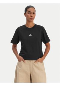 Adidas - adidas T-Shirt Essentials Small Logo JC5943 Czarny Regular Fit. Kolor: czarny. Materiał: bawełna #1