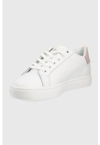 Calvin Klein Jeans buty kolor biały. Nosek buta: okrągły. Zapięcie: sznurówki. Kolor: biały. Materiał: guma #5