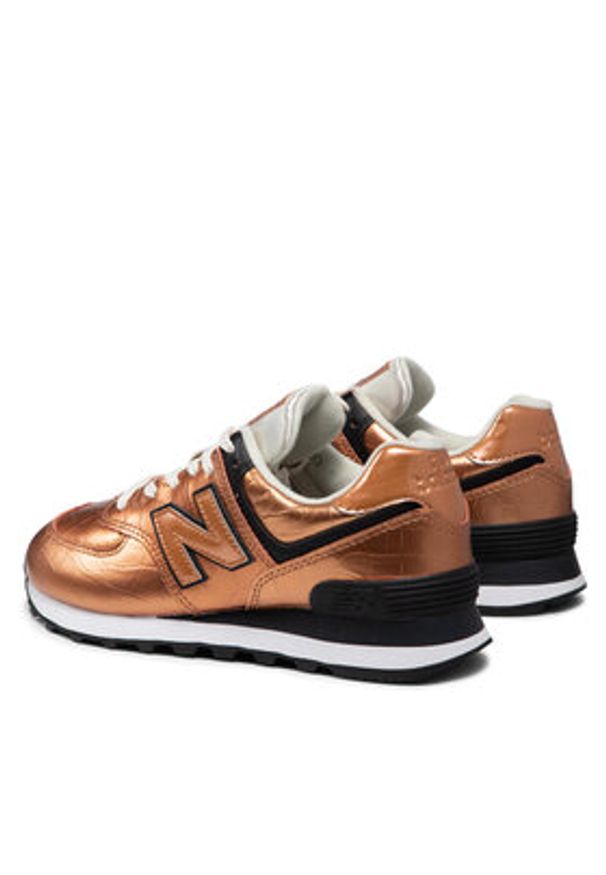 New Balance Sneakersy WL574PX2 Miedziany. Kolor: brązowy. Materiał: skóra. Model: New Balance 574