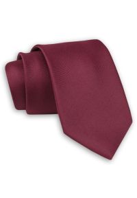 Elegancki, Męski Krawat Bordowy -Chattier- 7cm. Kolor: czerwony. Materiał: tkanina. Styl: elegancki #1