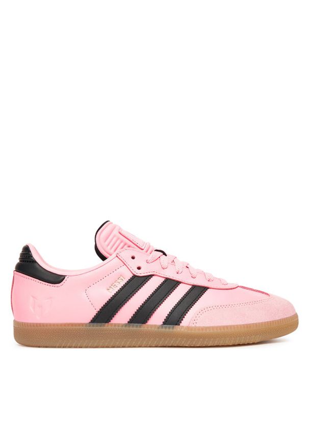Adidas - adidas Buty do piłki nożnej Samba Messi JP7844 Różowy. Kolor: różowy. Materiał: skóra