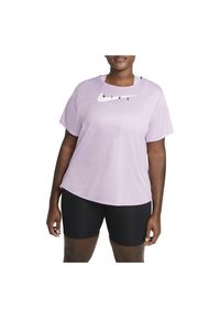 Koszulka damska do biegania Nike Run Swoosh CZ9278. Materiał: materiał, poliester. Długość rękawa: krótki rękaw. Technologia: Dri-Fit (Nike). Długość: krótkie. Sport: bieganie #1