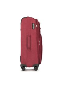 Wittchen - Zestaw walizek miękkich z czerwonym suwakiem. Kolor: czerwony. Materiał: poliester #7