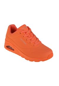 skechers - Buty do chodzenia damskie Skechers Uno Night Shades. Zapięcie: sznurówki. Kolor: pomarańczowy. Materiał: materiał. Szerokość cholewki: normalna. Model: Skechers Sport. Sport: turystyka piesza #1