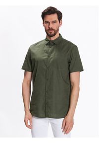 INDICODE Koszula Glow 20-316 Zielony Regular Fit. Kolor: zielony. Materiał: bawełna #1