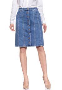 Lee - SPÓDNICA JEANSOWA LEE 70S SKIRT WILLIAMSBURG L38LAPZN. Materiał: jeans. Styl: vintage #6