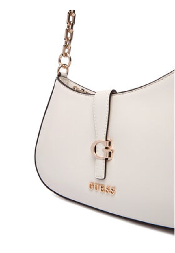 Guess Torebka Carrie HWVG98 96180 Écru. Kolor: kremowy. Materiał: skórzane