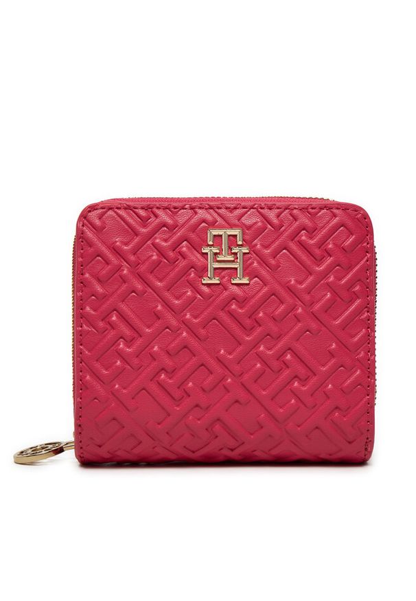 TOMMY HILFIGER - Portfel Tommy Hilfiger. Kolor: różowy