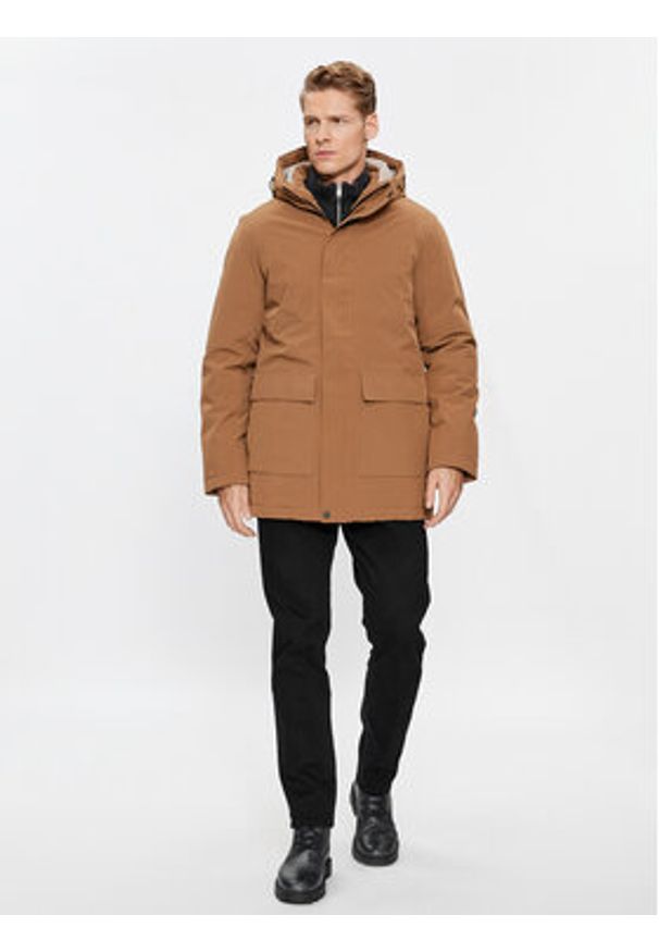 Jack & Jones Kurtka zimowa 12235845 Brązowy Regular Fit. Kolor: brązowy. Materiał: syntetyk. Sezon: zima