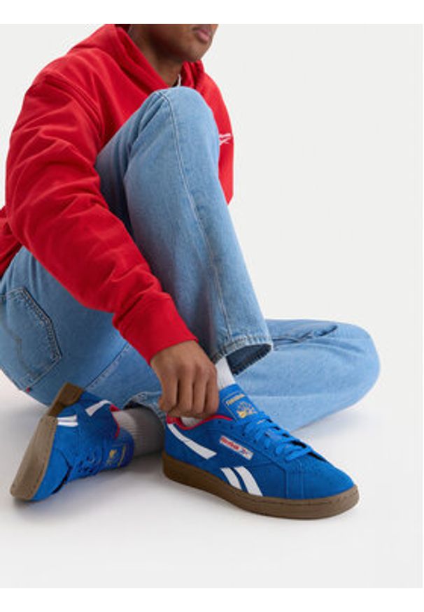 Reebok Sneakersy EO-CLUB C GROUNDS UK 100244997 Niebieski. Kolor: niebieski. Materiał: zamsz, skóra. Model: Reebok Club