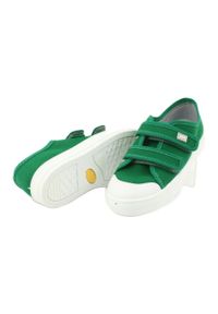 Befado obuwie dziecięce 440X013 zielone. Kolor: zielony. Materiał: tkanina. Styl: młodzieżowy, elegancki #4