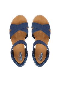 skechers - Skechers Sandały BOBS Desert Kiss - Golden Lily 114418/NVY Granatowy. Kolor: niebieski. Materiał: materiał #5