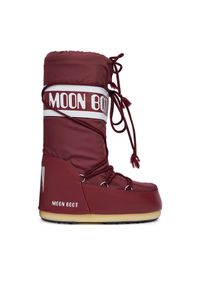 Śniegowce Moon Boot. Kolor: czerwony. Materiał: nylon #1