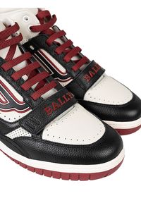 Bally Sneakersy "Kuper-T" | 6230961 | Kuper-T | Mężczyzna | Czarny, Biały, Czerwony, Bordowy. Wysokość cholewki: za kostkę. Zapięcie: rzepy. Kolor: biały, wielokolorowy, czarny, czerwony. Materiał: tkanina, skóra #5