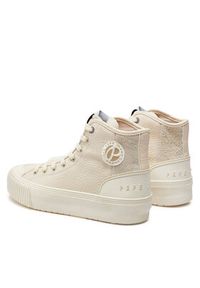 Pepe Jeans Trampki PLS31576 Écru. Materiał: skóra #4